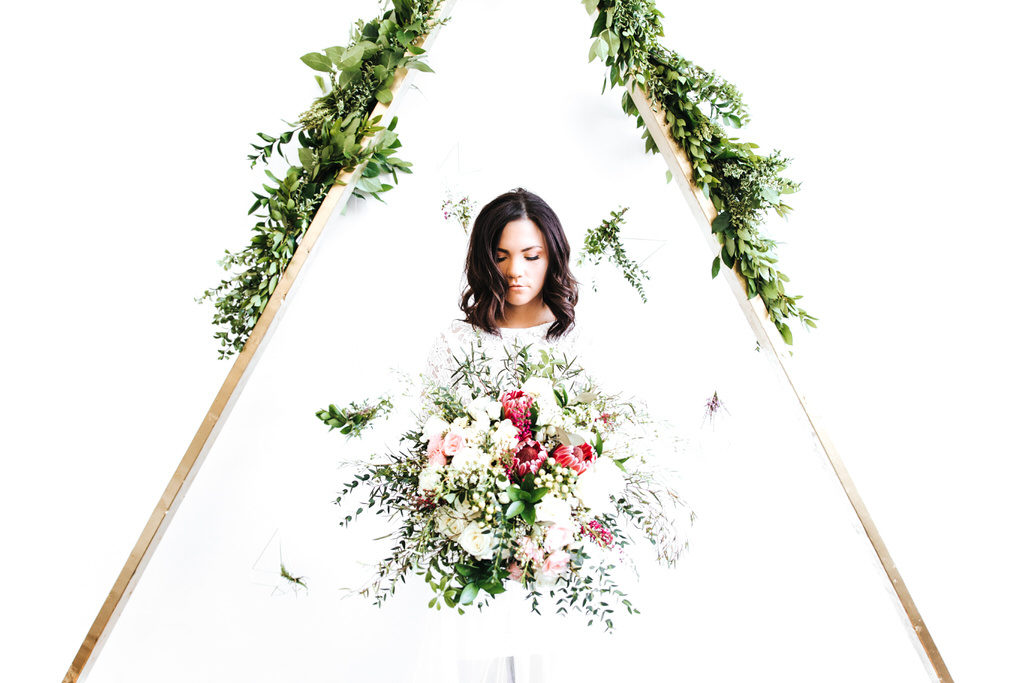 Romantic Wedding Fashion In The Geometric Loft – Wedding Fashion Editorial