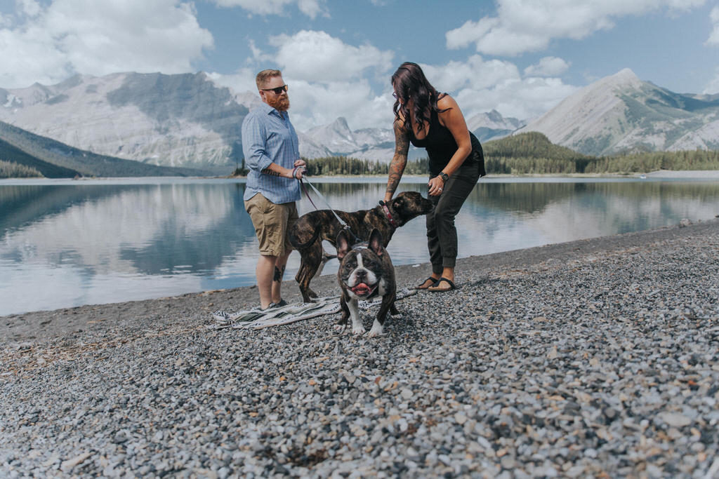 Sean + Katey’s Rocky Mountain Engagement Session with Pups