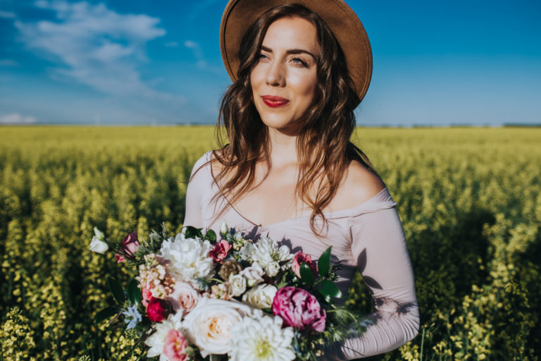 Canola Field Portrait Photography Session – Capturing Magic in the Calgary Countryside