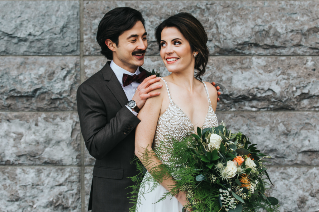 Downtown Calgary Alforno Bakery Winter Wedding