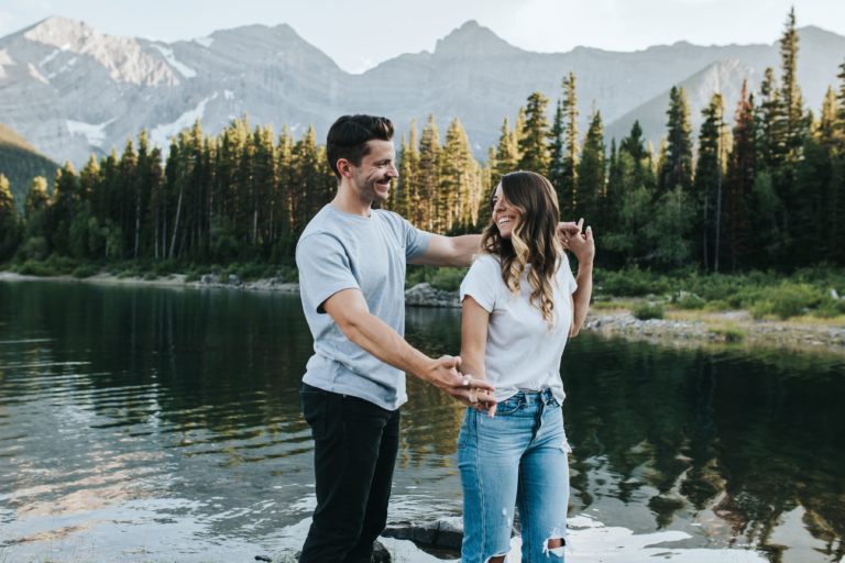 Kananaskis Lakes Mountain Engagement Session