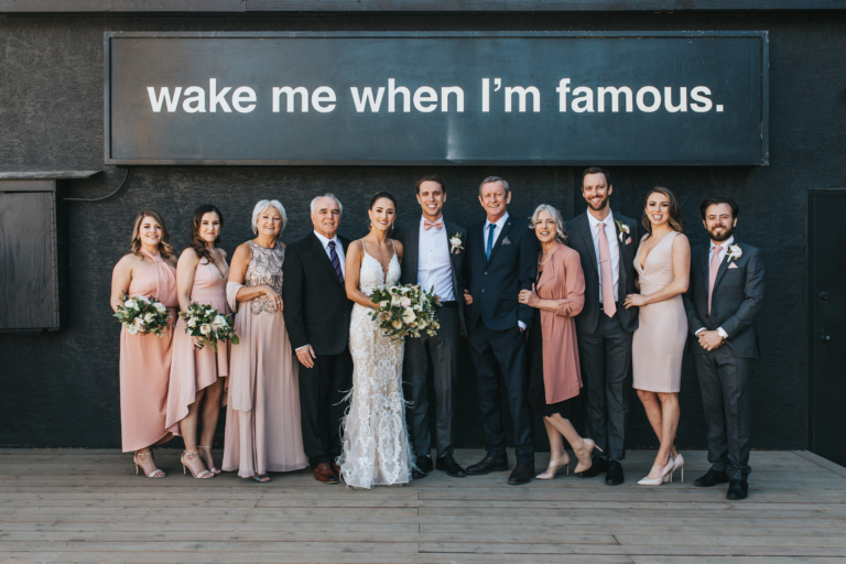 family formals surprise wedding