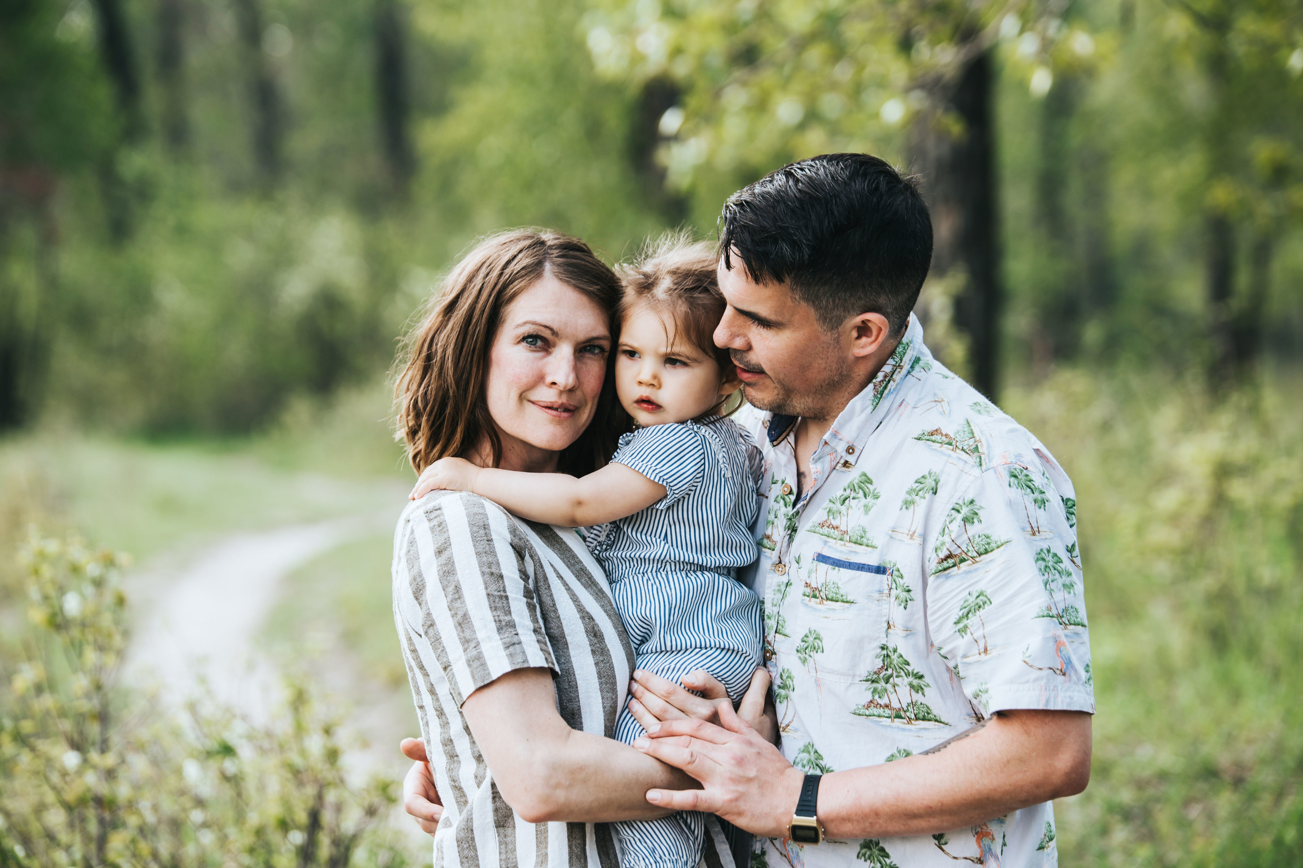 Family of three Spring Family Photography Session