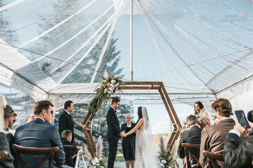 Step into a Fairytale: An Elegant Tented Acreage Wedding