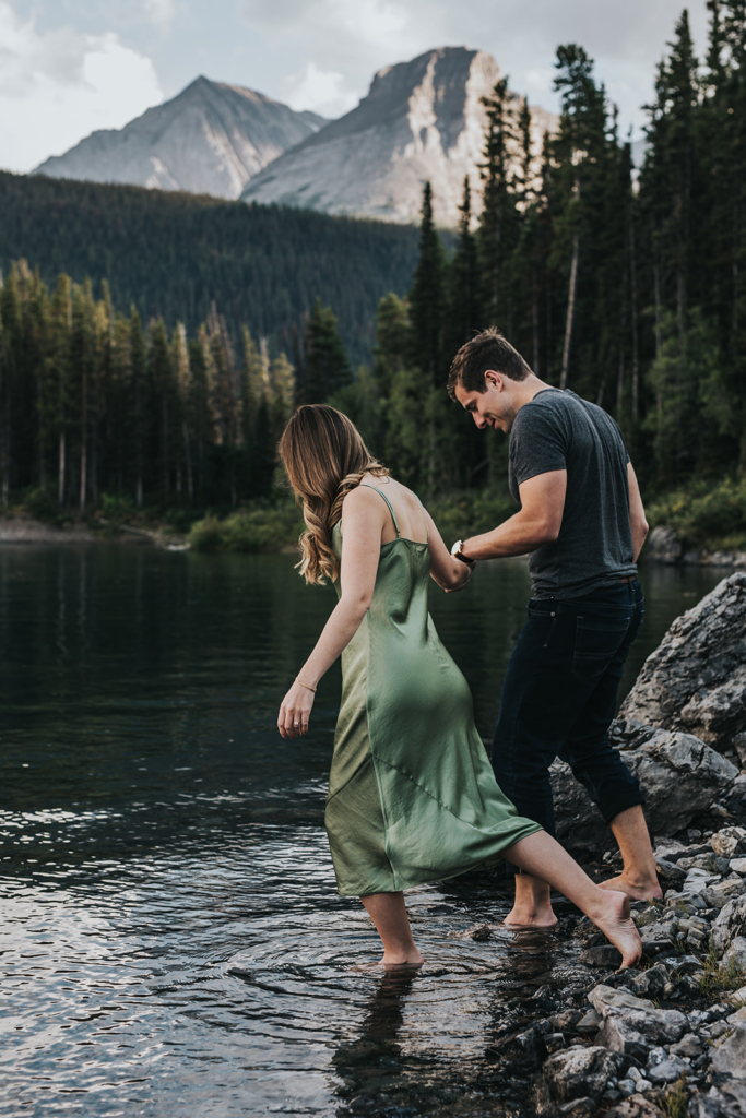 Kananaskis Lakes Summer Engagement Photography