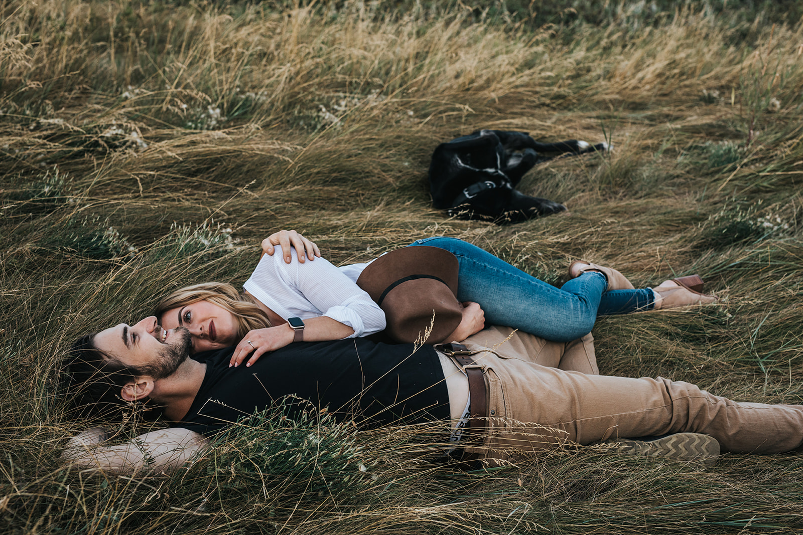 McKinnon Flats Summer Engagement Session with Dog