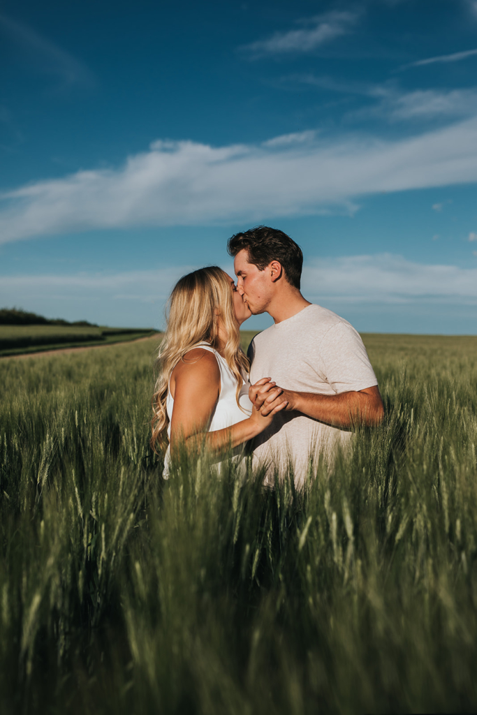 Vulcan, Alberta Farm Summer Engagement Session