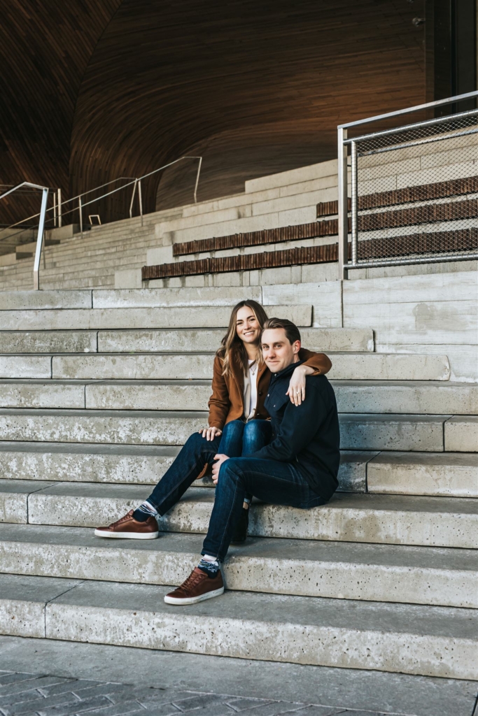 Sue Moodie Photography Downtown Calgary Winter Engagement Photography Session