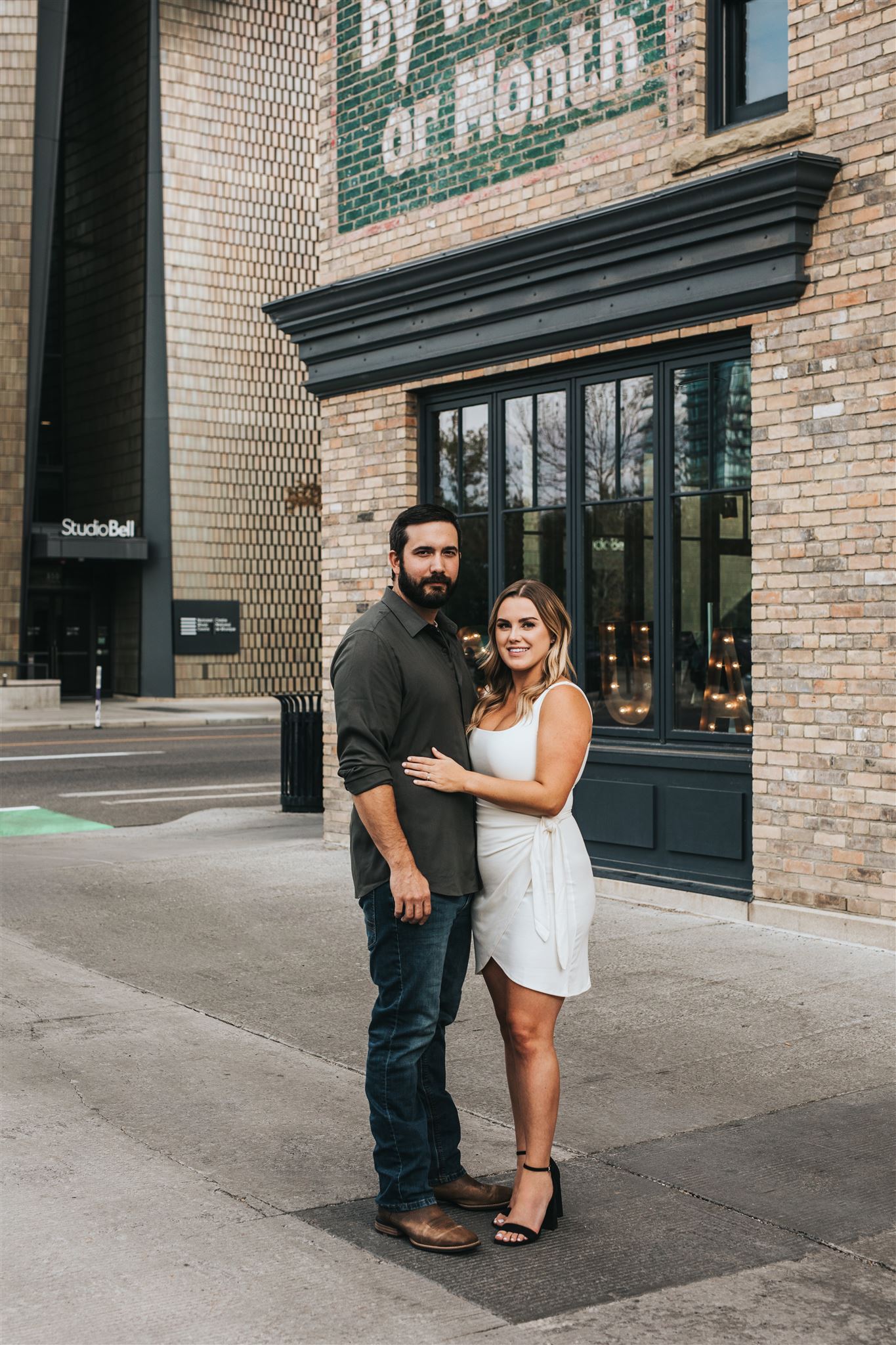 Sue Moodie Photography Downtown Calgary Rooftop Engagement Photography Session